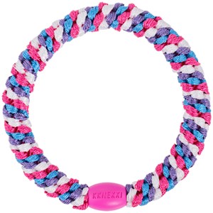 Bon Dep - Kknekki Hårelastik, Mix Purple/Ivory Blue